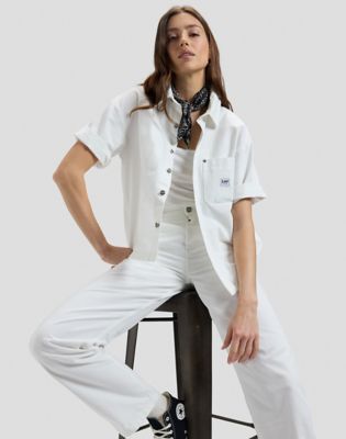 Workwear Loose Shirt in Bright White