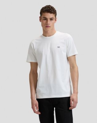 Regular Patch Logo Short Sleeve Tee in White
