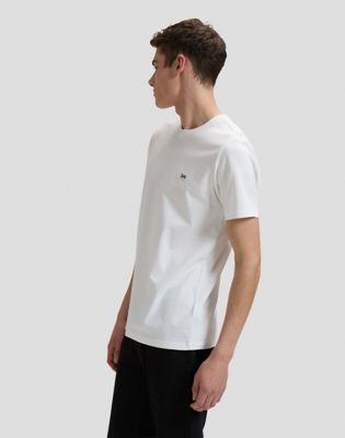 Regular Patch Logo Short Sleeve Tee in White