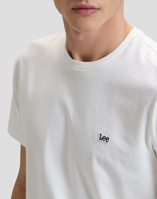 Regular Patch Logo Short Sleeve Tee in White