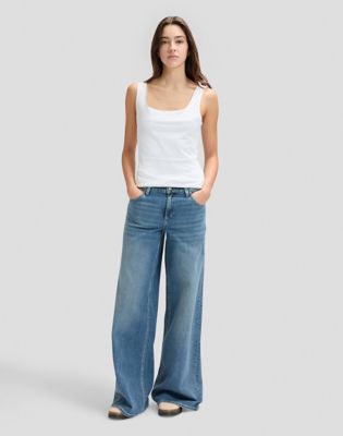 Hope Mid Rise Baggy Jean in Icy Layers