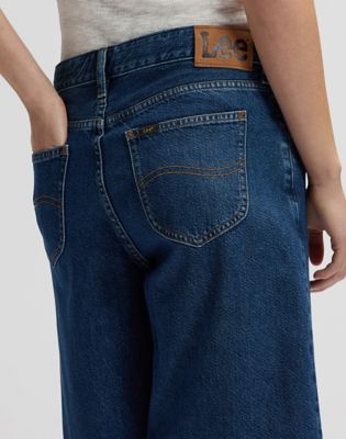 Relaxed Drapey Jort in Overt Wash