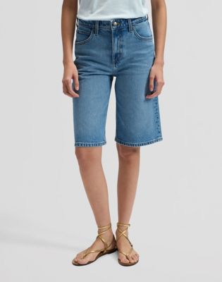 Relaxed Jort in Tinted Blue