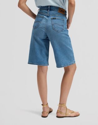 Relaxed Jort in Tinted Blue
