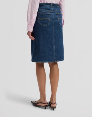 Regular Lightweight Midi Skirt With Bow in Seaside Trip