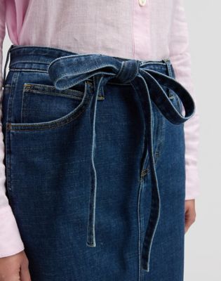 Regular Lightweight Midi Skirt With Bow in Seaside Trip