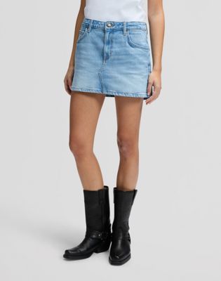 Regular Mini Skirt in Aster Blue