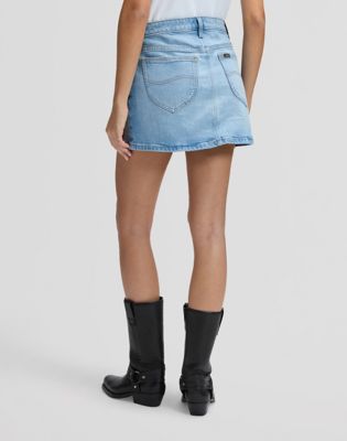 Regular Mini Skirt in Aster Blue