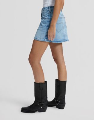 Regular Mini Skirt in Aster Blue