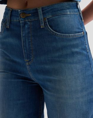 Stella Wide Leg Jean in Blue Arrow