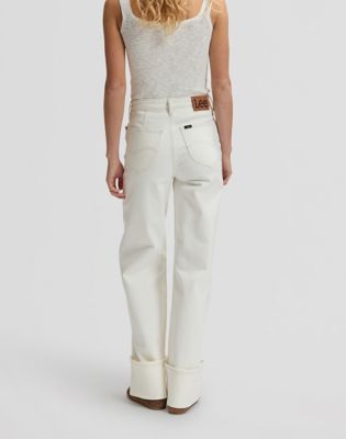 Stella Wide Leg Selvedge Denim Jean in Fresh Flock