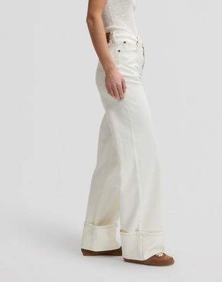 Stella Wide Leg Selvedge Denim Jean in Fresh Flock