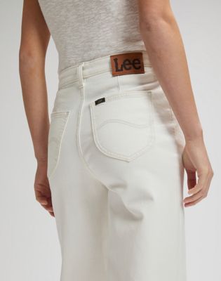 Stella Wide Leg Selvedge Denim Jean in Fresh Flock