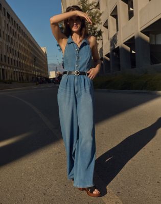 Regular Lightweight Wide Leg Jumpsuit in Mid Embrace