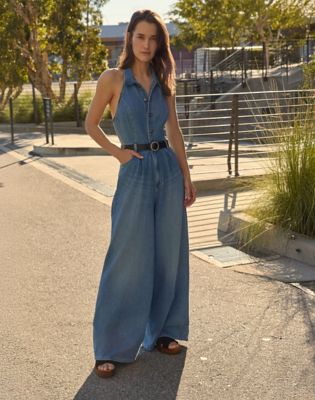 Regular Lightweight Wide Leg Jumpsuit in Mid Embrace
