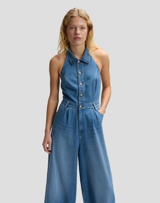 Regular Lightweight Wide Leg Jumpsuit in Mid Embrace
