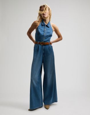 Regular Lightweight Wide Leg Jumpsuit in Mid Embrace