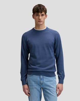 Regular Clean Raglan Sweater in Academy Blue