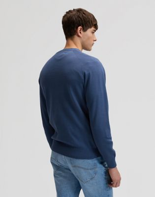 Lee Regular Clean Raglan Sweater Academy Blue, Lee