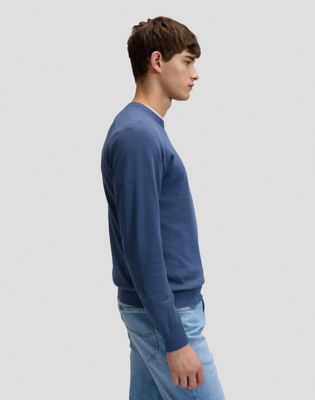 Regular Clean Raglan Sweater in Academy Blue