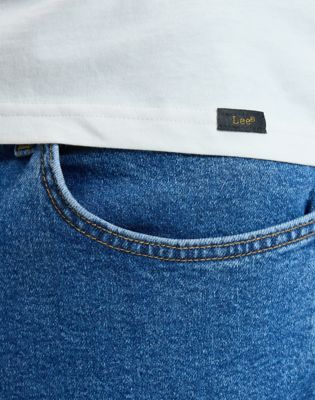 Twin Pack Slim Crew Tees in Academy Blue & Natural