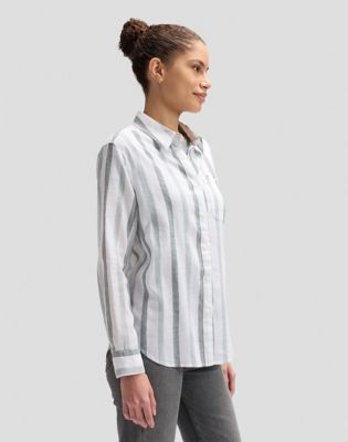 Regular All Purpose Shirt in Desert Sage Stripe
