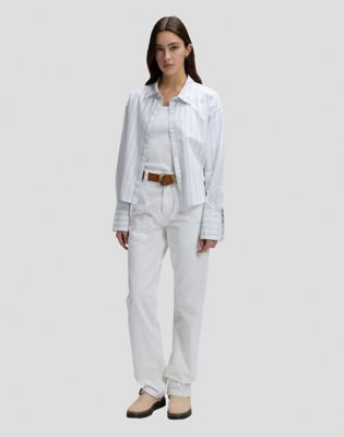 Regular Cuffed Shirt in Halogen Stripe
