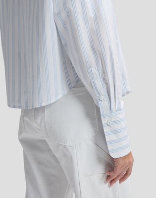 Regular Cuffed Shirt in Halogen Stripe