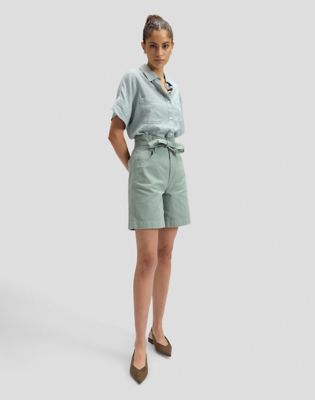 Short Sleeve Loose Utility Shirt in Desert Sage