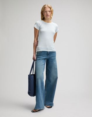 Lee Slim Baby Tee Halogen Stripe, Lee