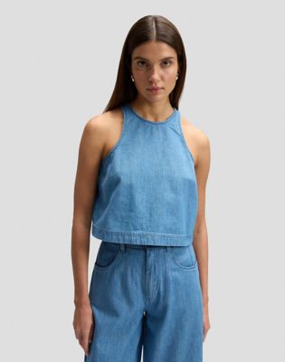 Regular Boxy Sleeveless Top in Companion Piece