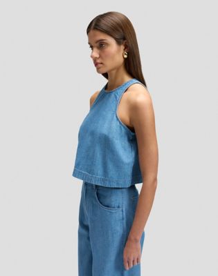 Regular Boxy Sleeveless Top in Companion Piece