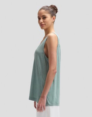 Slim Lightweight Tank Top in Desert Sage