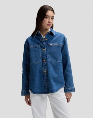 Workwear Relaxed Utility Overshirt in Sticking Point
