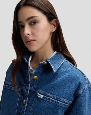 Workwear Relaxed Utility Overshirt in Sticking Point