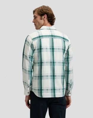 Regular Leesure Shirt in Algae Plaid