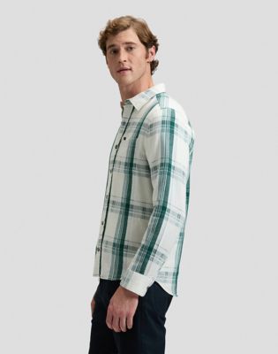 Regular Leesure Shirt in Algae Plaid