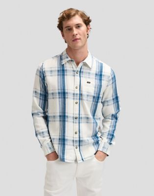 Regular Leesure Shirt in Deep Sea Plaid