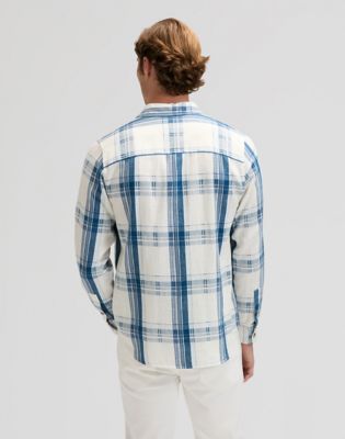 Regular Leesure Shirt Deep Sea Plaid, Lee