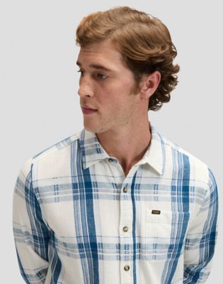 Regular Leesure Shirt in Deep Sea Plaid