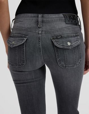 Jessica Bootcut Flap Pocket Jean in Current Affair