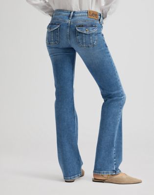 Lee Flap Pocket Jessica Bootcut Jean Lapis Blue, Lee