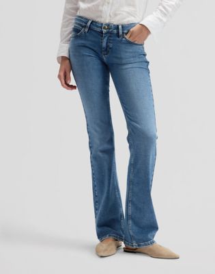 Jessica Bootcut Flap Pocket Jean in Lapis Blue alternative view 2