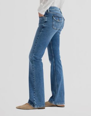 Jessica Bootcut Flap Pocket Jean in Lapis Blue alternative view 3