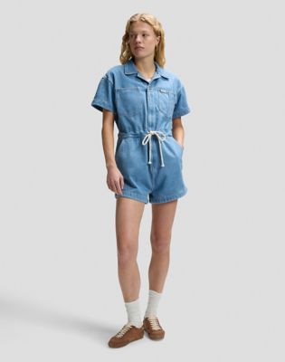 Workwear Relaxed Lightweight Playsuit in Aerial Flight