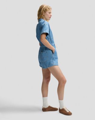 Workwear Relaxed Lightweight Playsuit in Aerial Flight