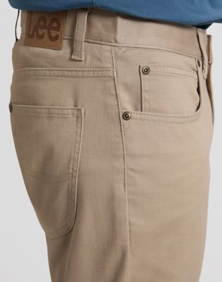 Daren Regular Lightweight Trousers in Dark Taupe