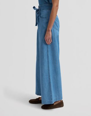 Ichi Pantalons Chino Femme De Couleur Bleu 2204290-bleu00