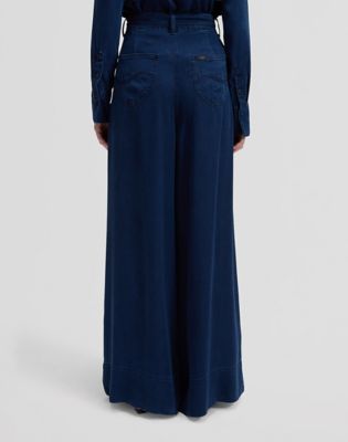 Regular Pleated Wide Leg Lightweight Jean in Sunset Ride