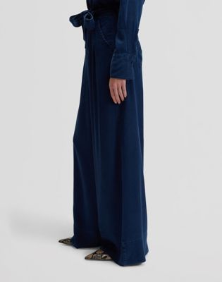 Regular Pleated Wide Leg Lightweight Jean in Sunset Ride